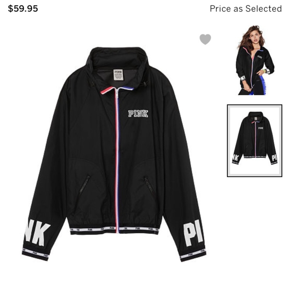 PINK anorak windbreaker